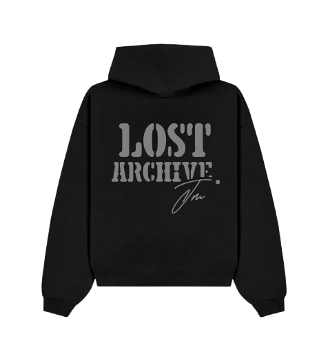 JM ARCHIVE 50. Oversized Black Hoodie